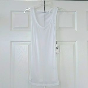 Wilt White Extra Long Elegant Tank Top